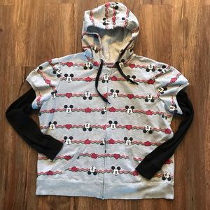 Mickey Mouse Zip Up Hoodie - Size 3X